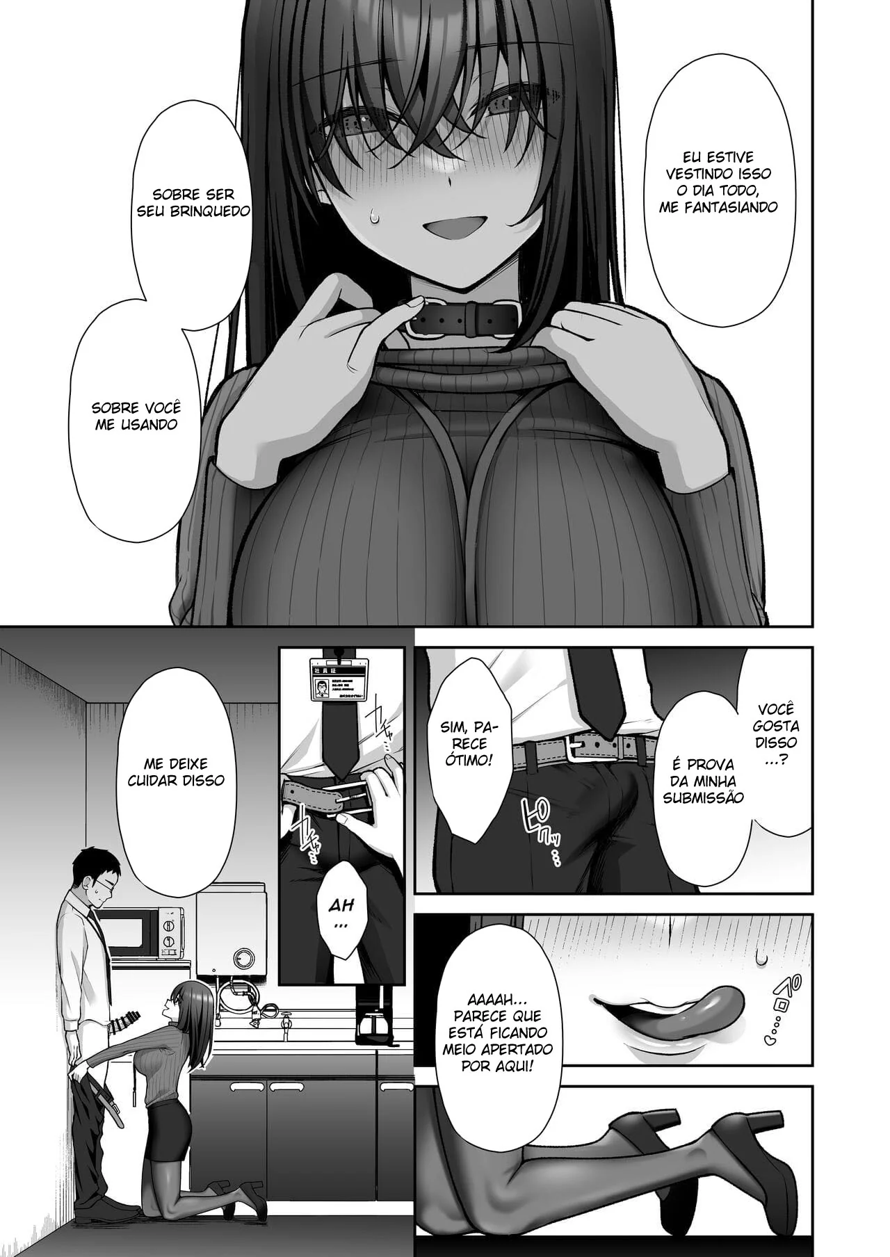 Secretária Piranha Transa Loucamente com Seu Chefe em Hentai HQ Brasileiro