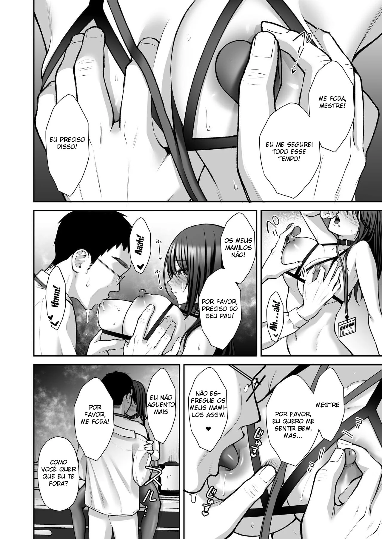 Secretária Piranha Transa Loucamente com Seu Chefe em Hentai HQ Brasileiro