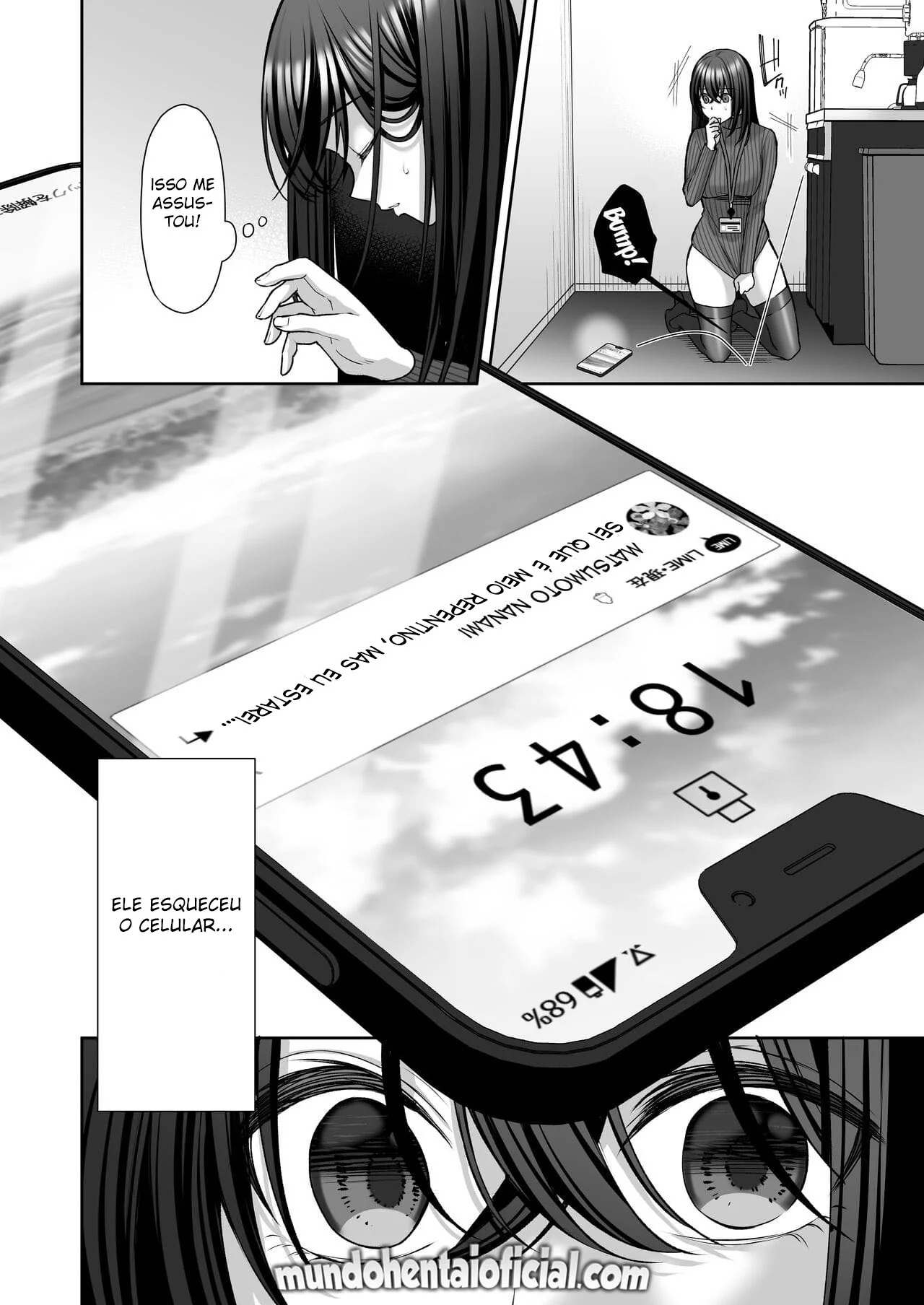 Secretária Piranha Transa Loucamente com Seu Chefe em Hentai HQ Brasileiro