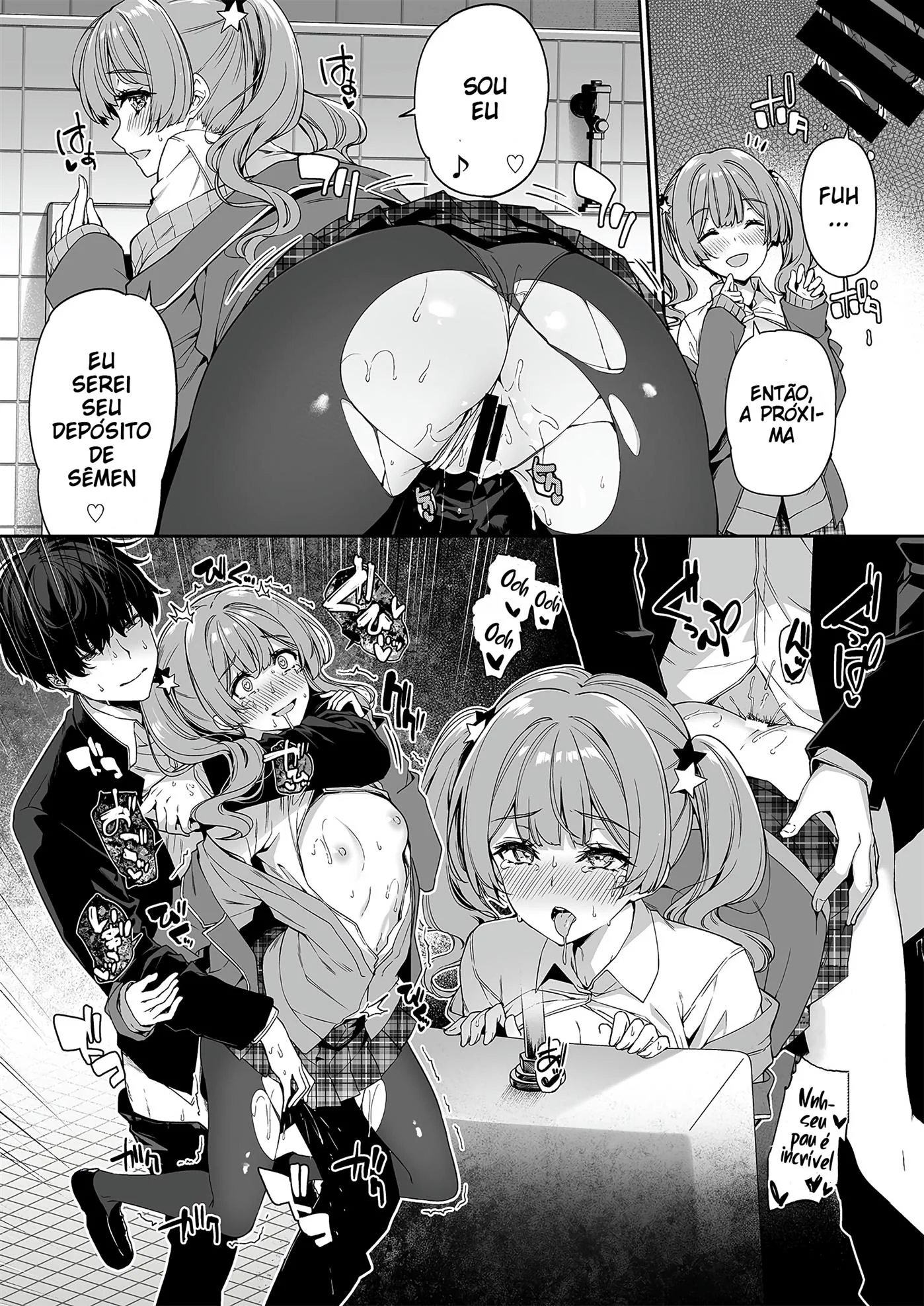 Orgia na Escola: A Vadia Peituda e o Namorado Tarado em Hentai HQ Brasileiro