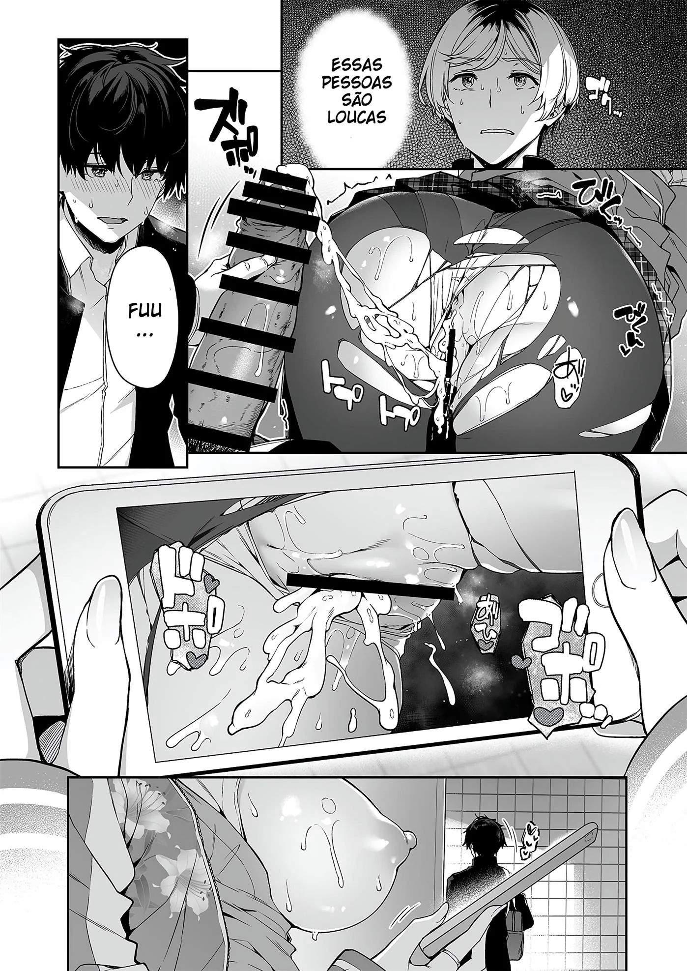 Orgia na Escola: A Vadia Peituda e o Namorado Tarado em Hentai HQ Brasileiro