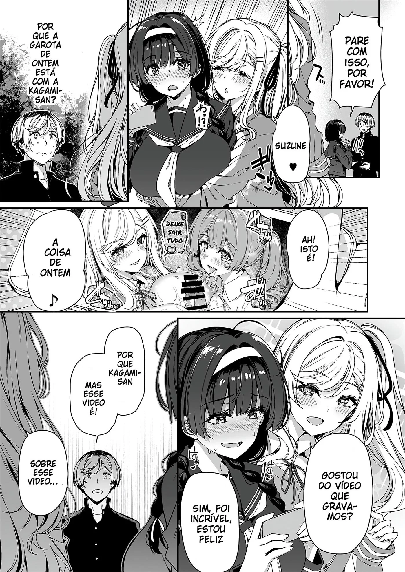 Orgia na Escola: A Vadia Peituda e o Namorado Tarado em Hentai HQ Brasileiro