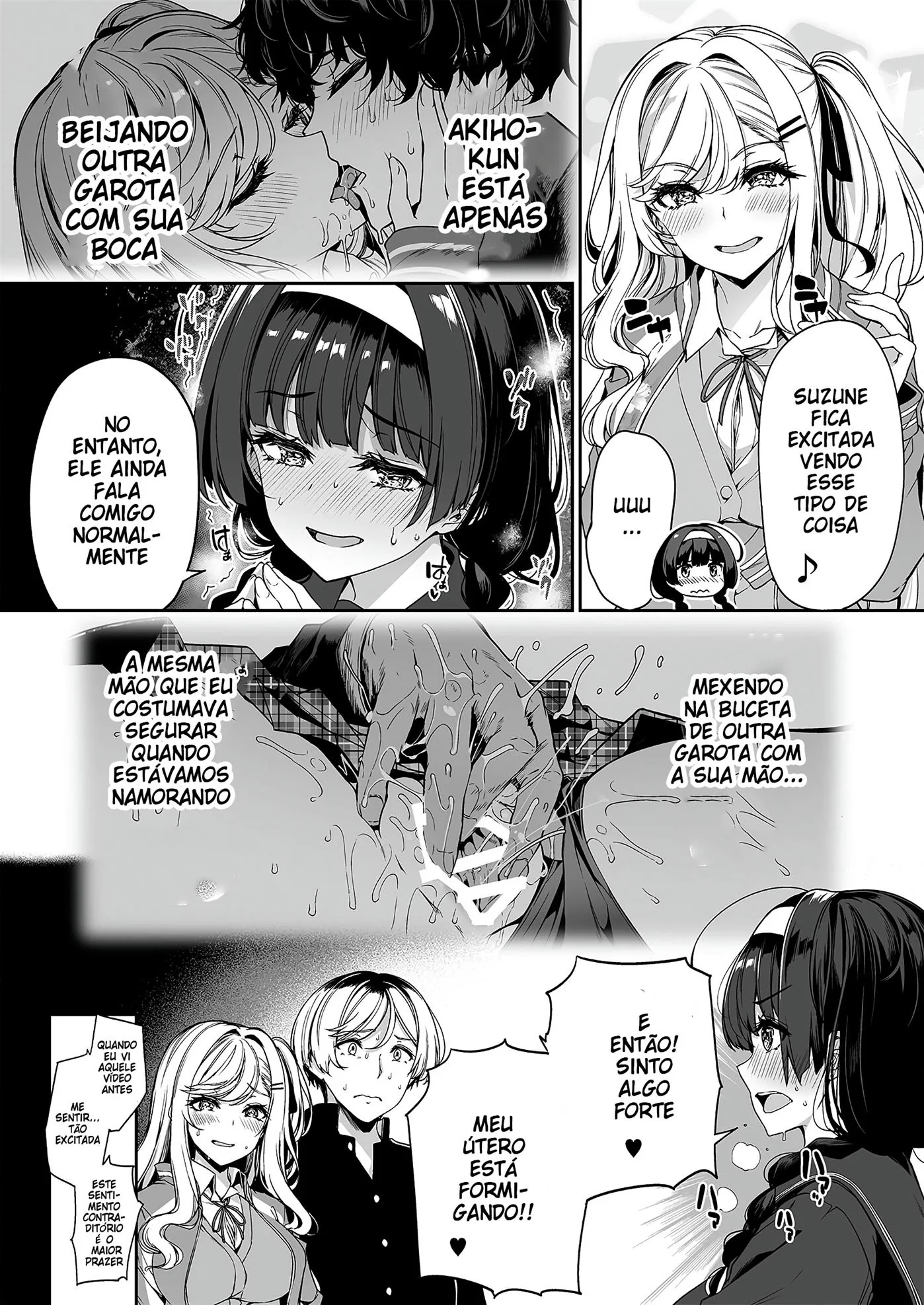 Orgia na Escola: A Vadia Peituda e o Namorado Tarado em Hentai HQ Brasileiro