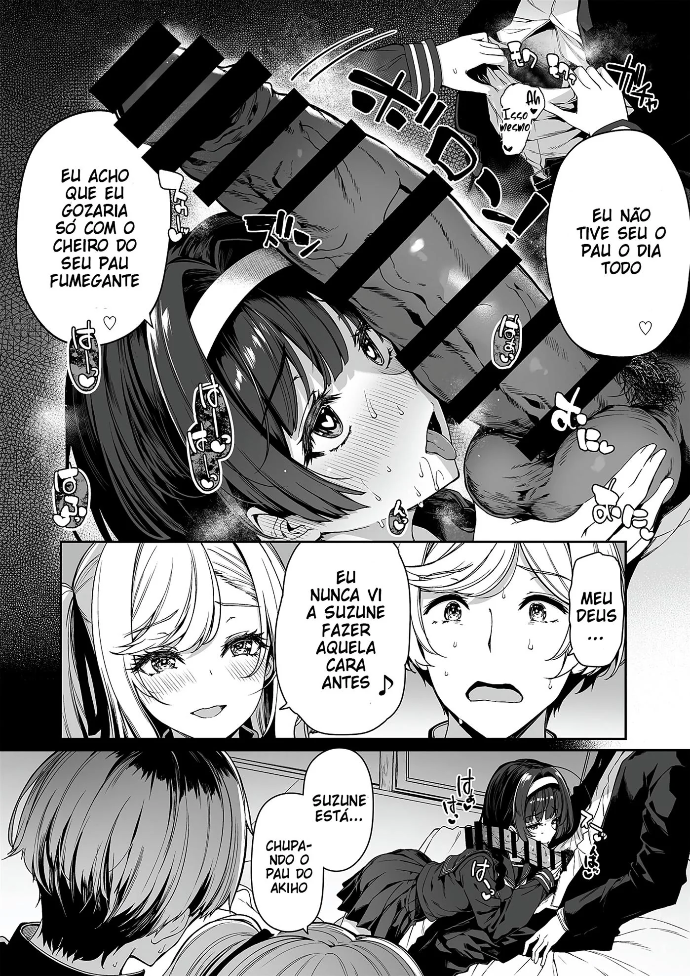 Orgia na Escola: A Vadia Peituda e o Namorado Tarado em Hentai HQ Brasileiro