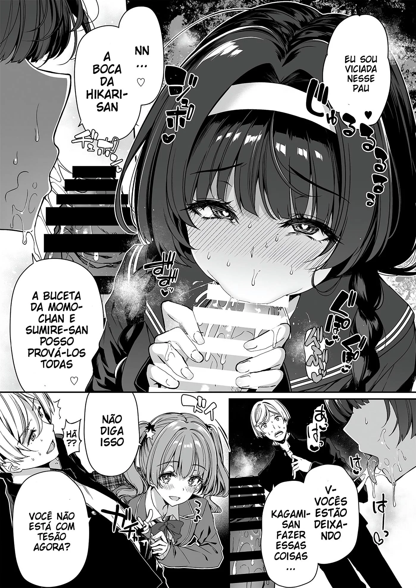 Orgia na Escola: A Vadia Peituda e o Namorado Tarado em Hentai HQ Brasileiro