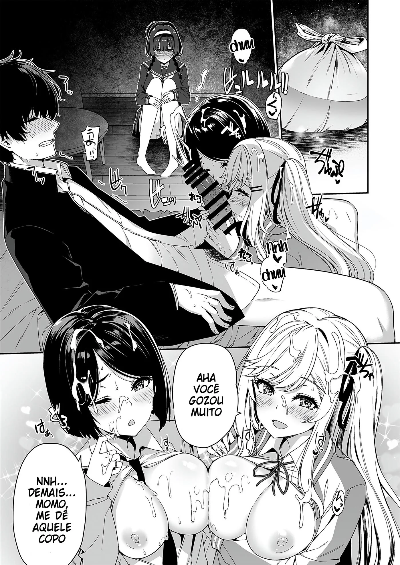 Orgia na Escola: A Vadia Peituda e o Namorado Tarado em Hentai HQ Brasileiro