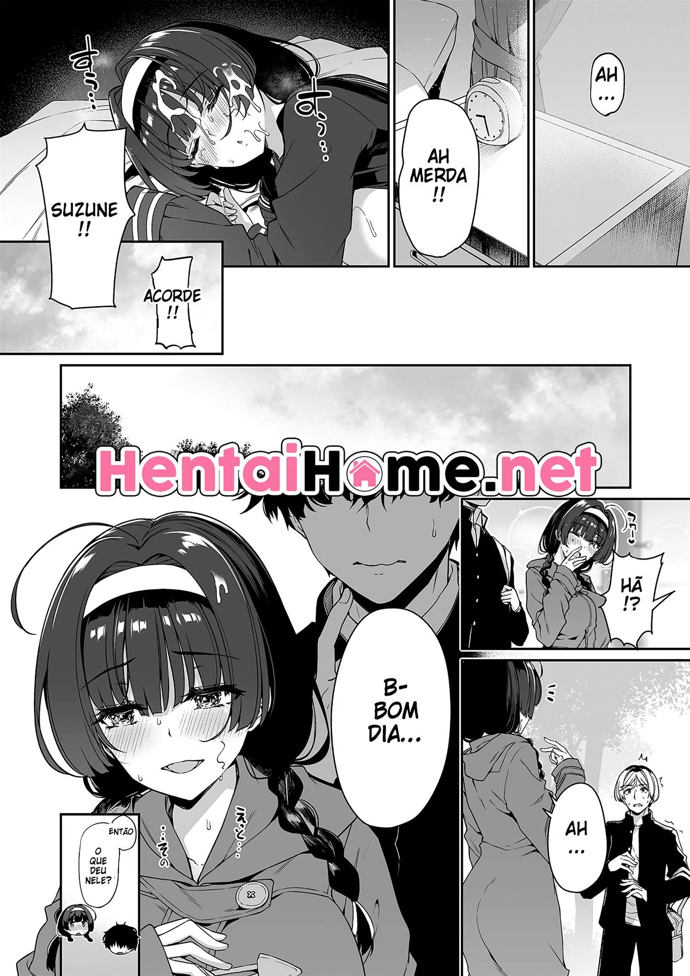 Orgia na Escola: A Vadia Peituda e o Namorado Tarado em Hentai HQ Brasileiro