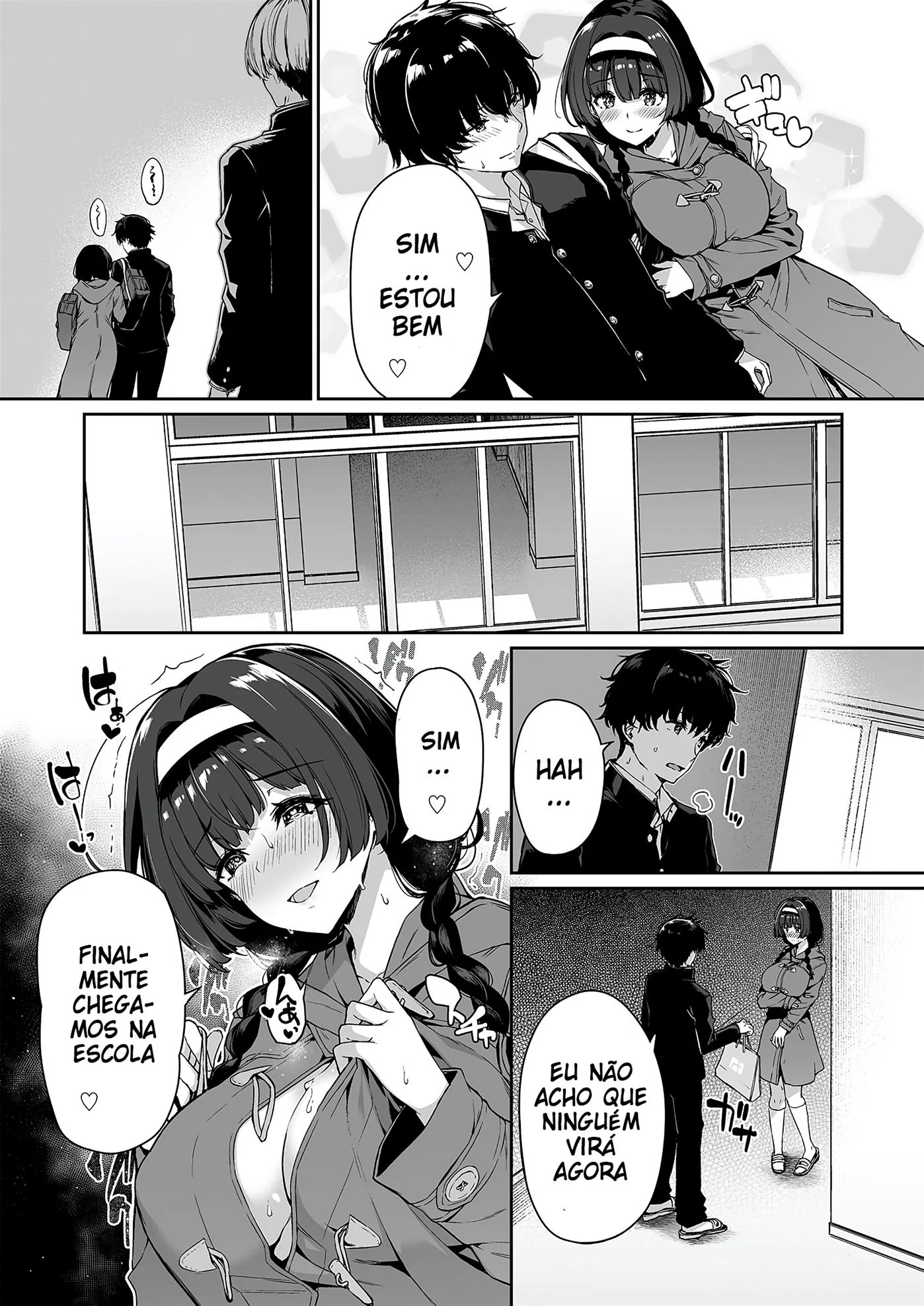 Orgia na Escola: A Vadia Peituda e o Namorado Tarado em Hentai HQ Brasileiro