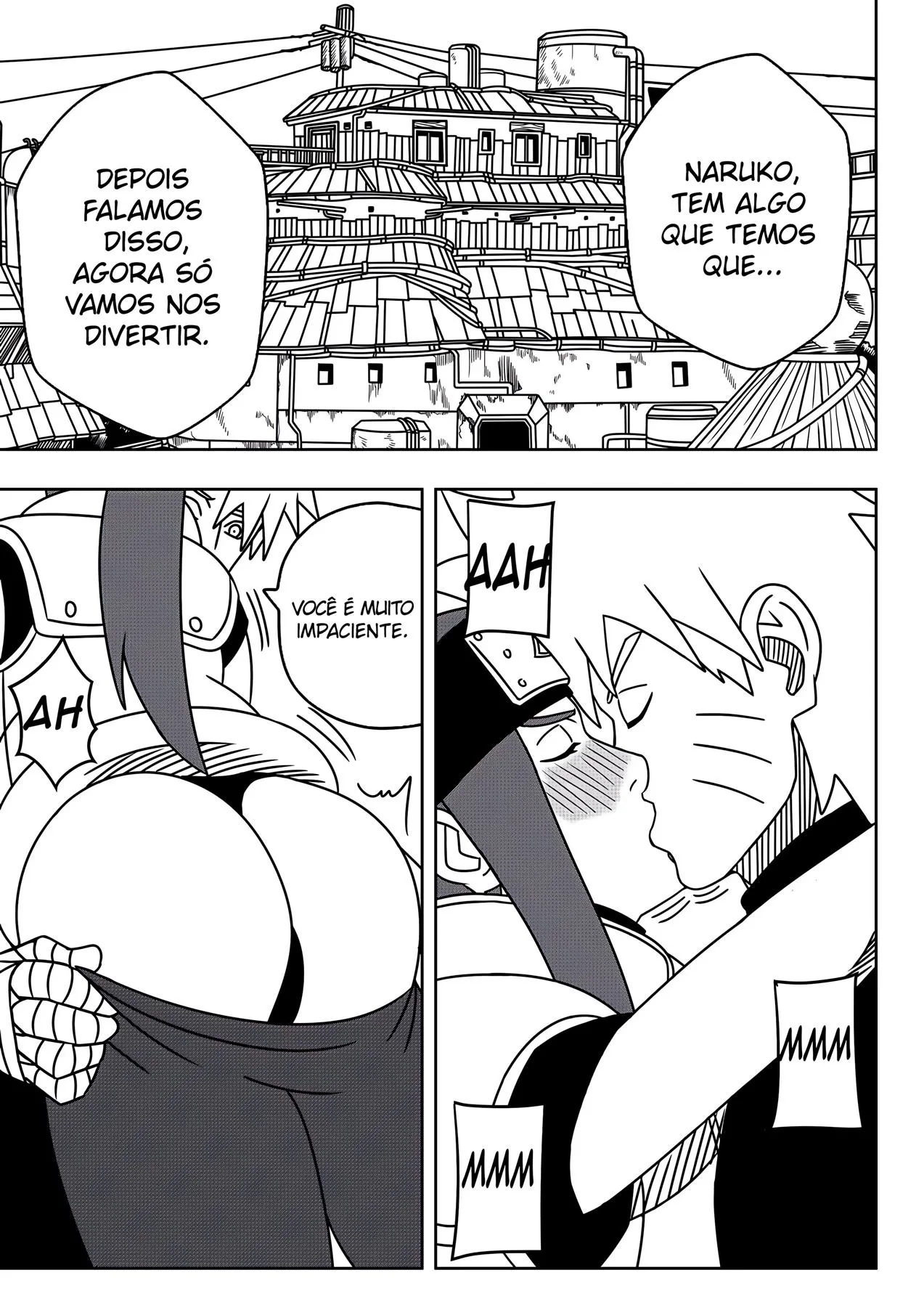 Naruto e Kushina: A Chupeta da Piranha