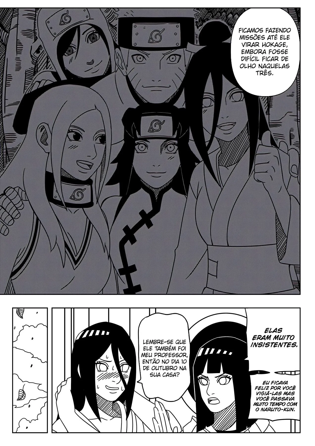 Naruto e o Bacanal com Hinata, Hanabi e Temari em HQ de Sexo – Hentai Brasileiro