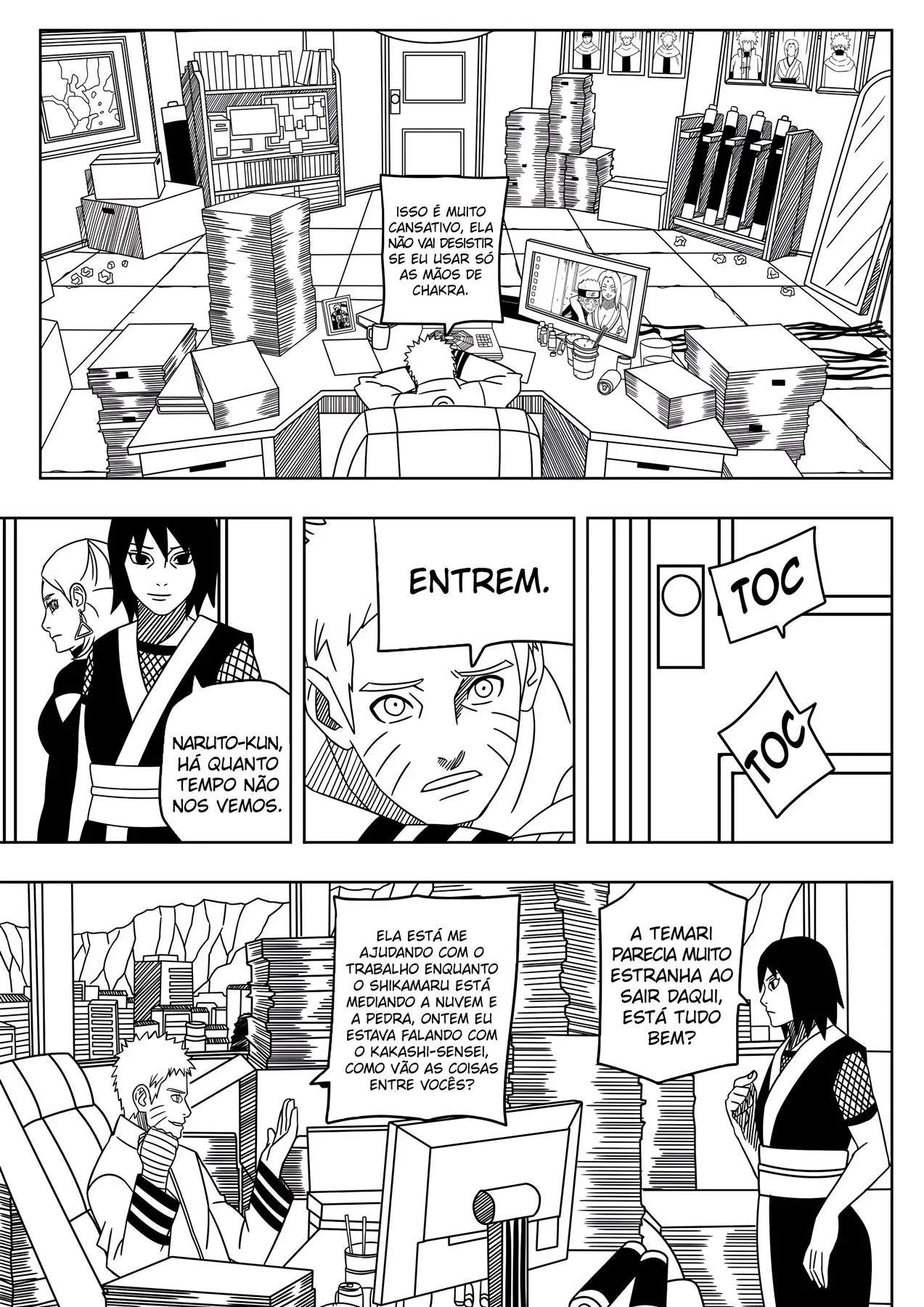Naruto e o Bacanal com Hinata, Hanabi e Temari em HQ de Sexo – Hentai Brasileiro