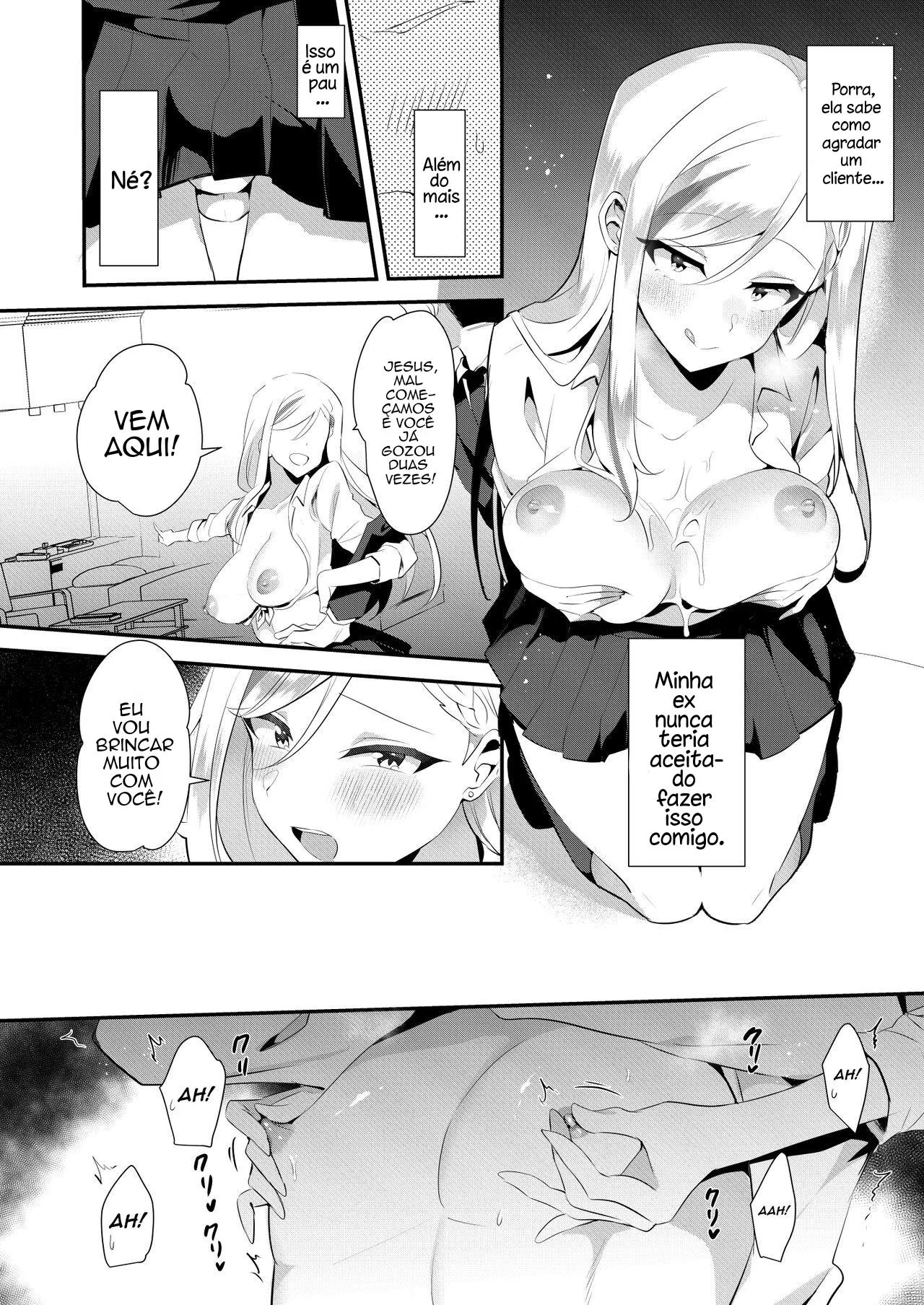Futanari Anal: Piranha com Piroca Enorme Fodendo Homem em Hentai HQ Brasileiro