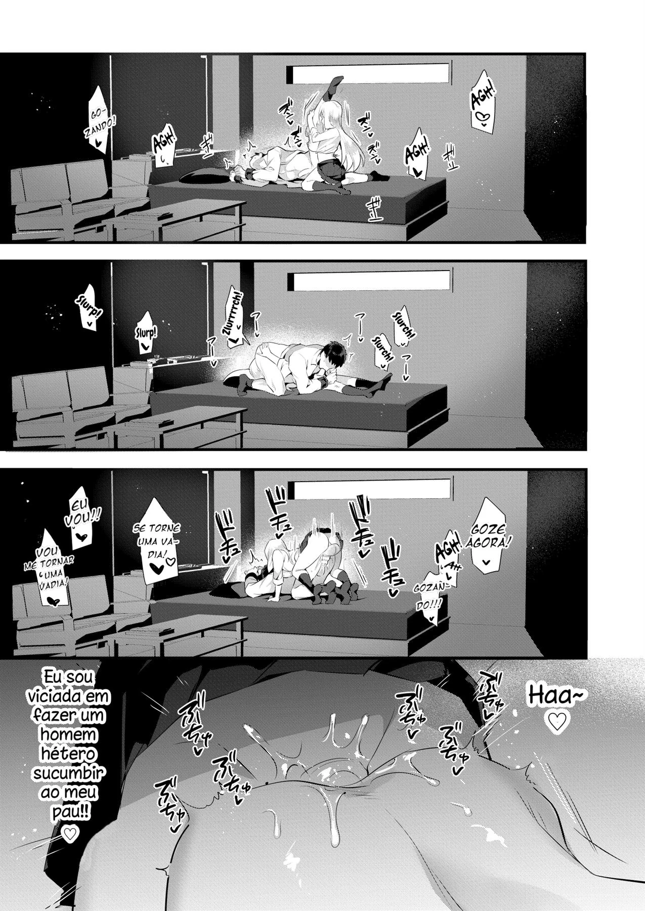 Futanari Anal: Piranha com Piroca Enorme Fodendo Homem em Hentai HQ Brasileiro