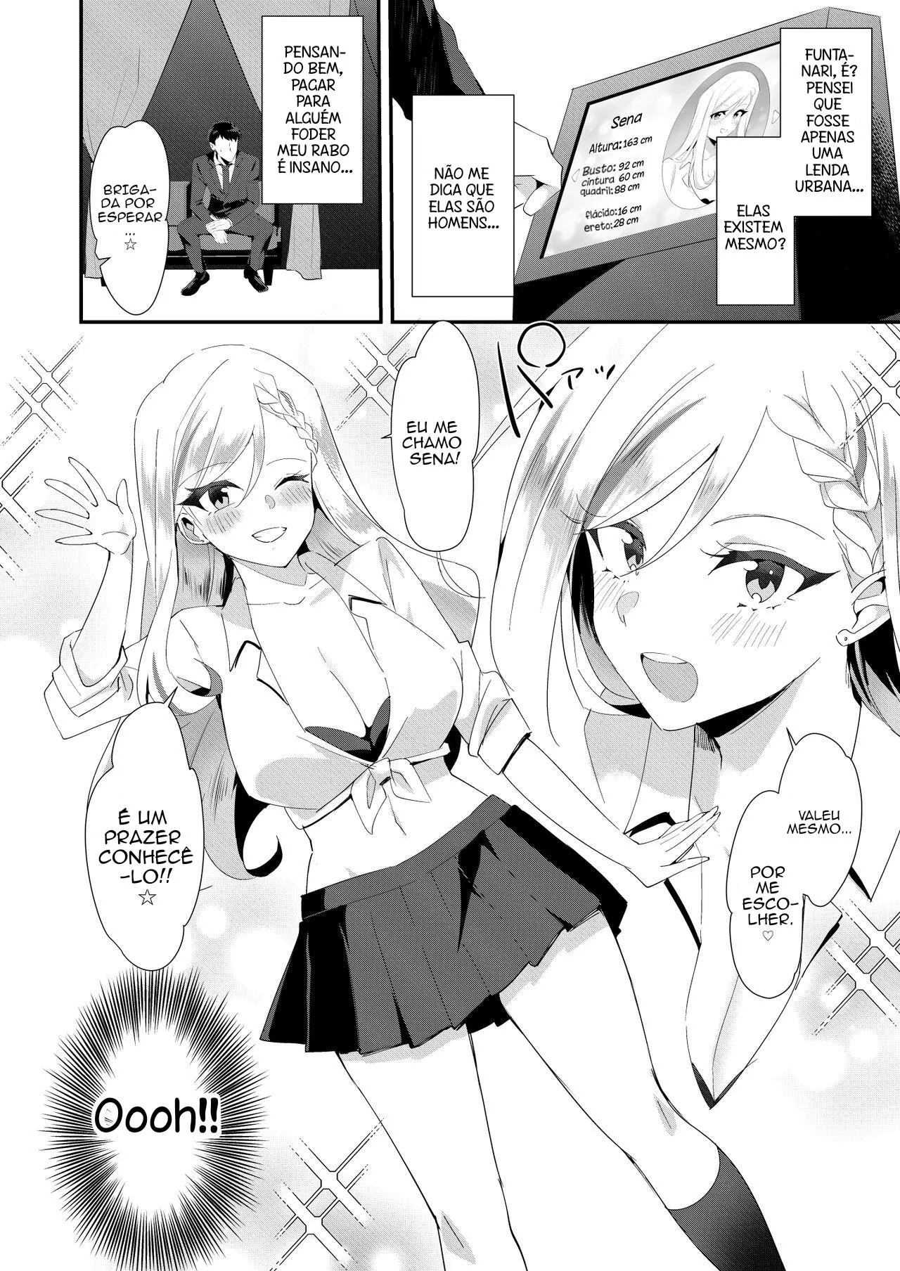Futanari Anal: Piranha com Piroca Enorme Fodendo Homem em Hentai HQ Brasileiro