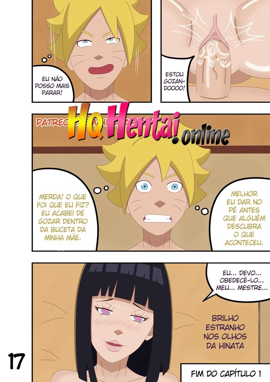 Naruto Uzumaki e sua família piranha em sexo incesto em hentai HQ brasileiro