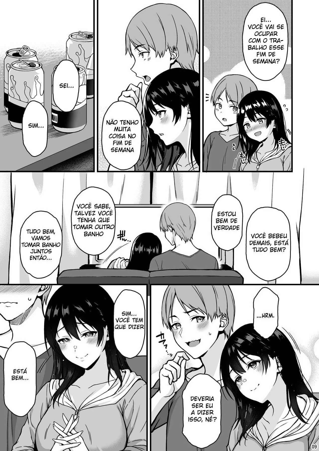 Fim de Semana de Sacanagem: Amigos se entregando a muito sexo em hentai HQ