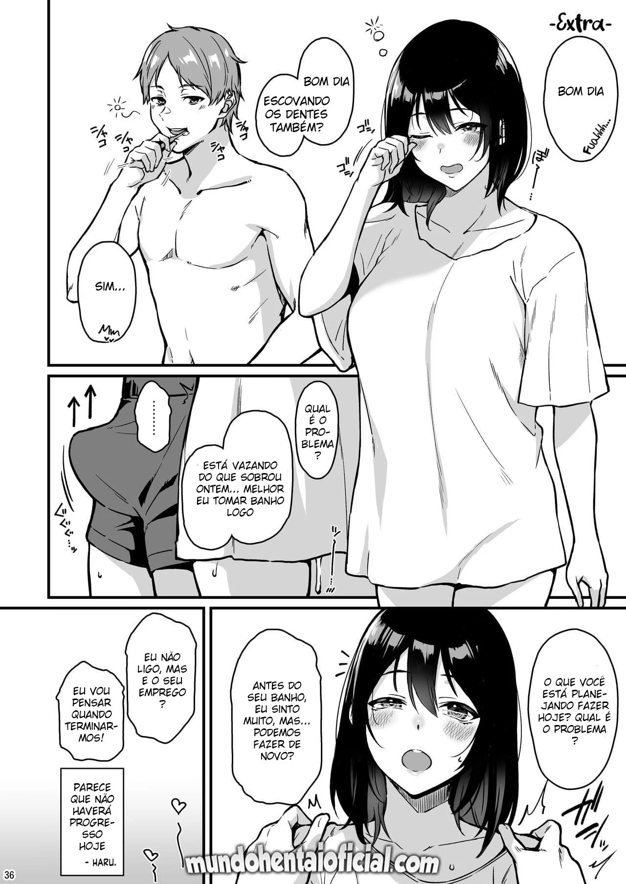 Fim de Semana de Sacanagem: Amigos se entregando a muito sexo em hentai HQ