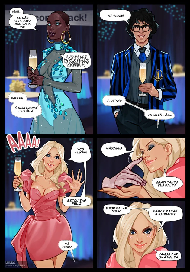 Wandinha Fodendo no Baile – Hentai Pornô Cheio de Pica e Buceta em HQ Brasileiro