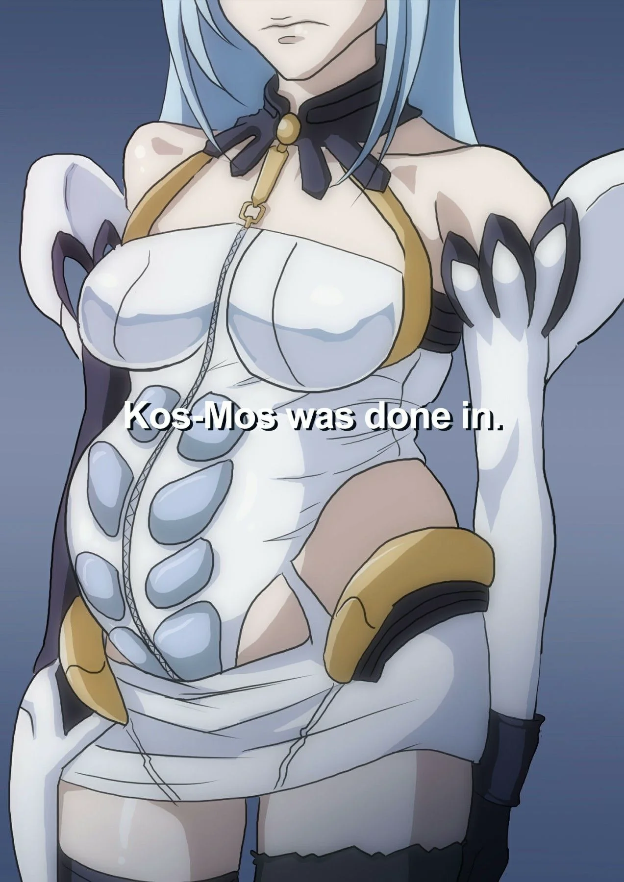 Kos-mos e a Piranha de Outro Planeta – Derramando Leite em Xenosaga em Hentai HQ