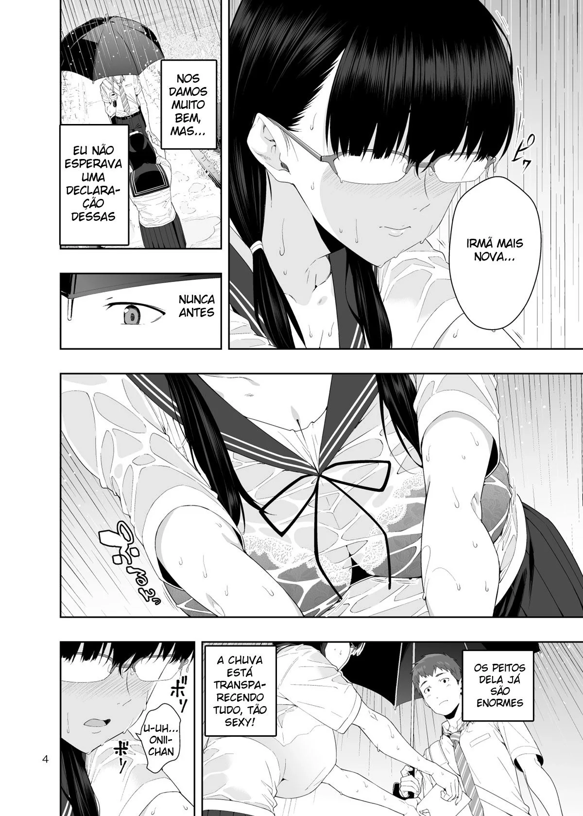 Chuva de Pica: Piranha se molha pela rola do rapaz safado – Hentai HQ Brasileiro