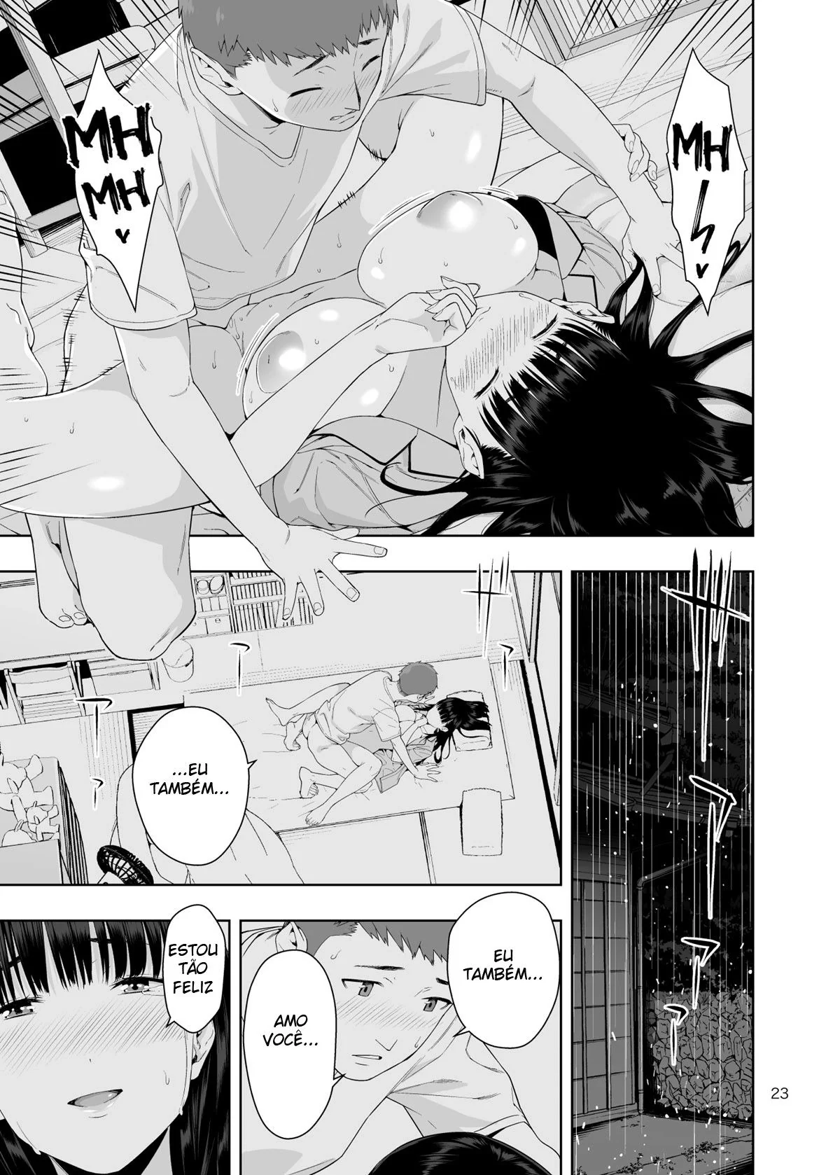 Chuva de Pica: Piranha se molha pela rola do rapaz safado – Hentai HQ Brasileiro