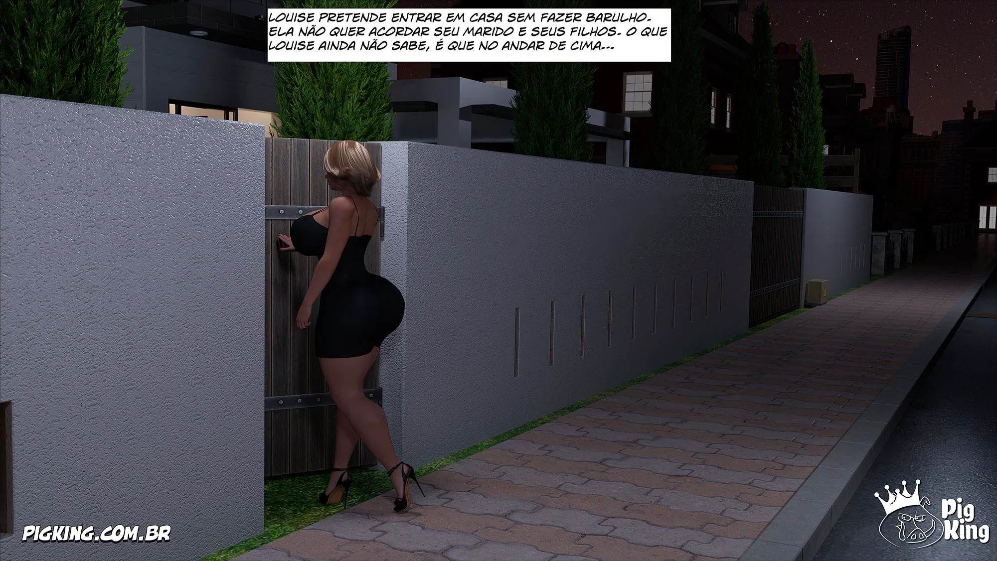 Louise a Piranha Safada Leva Velhote Dotado para Transar em Hentai 3D HQ Brasileiro