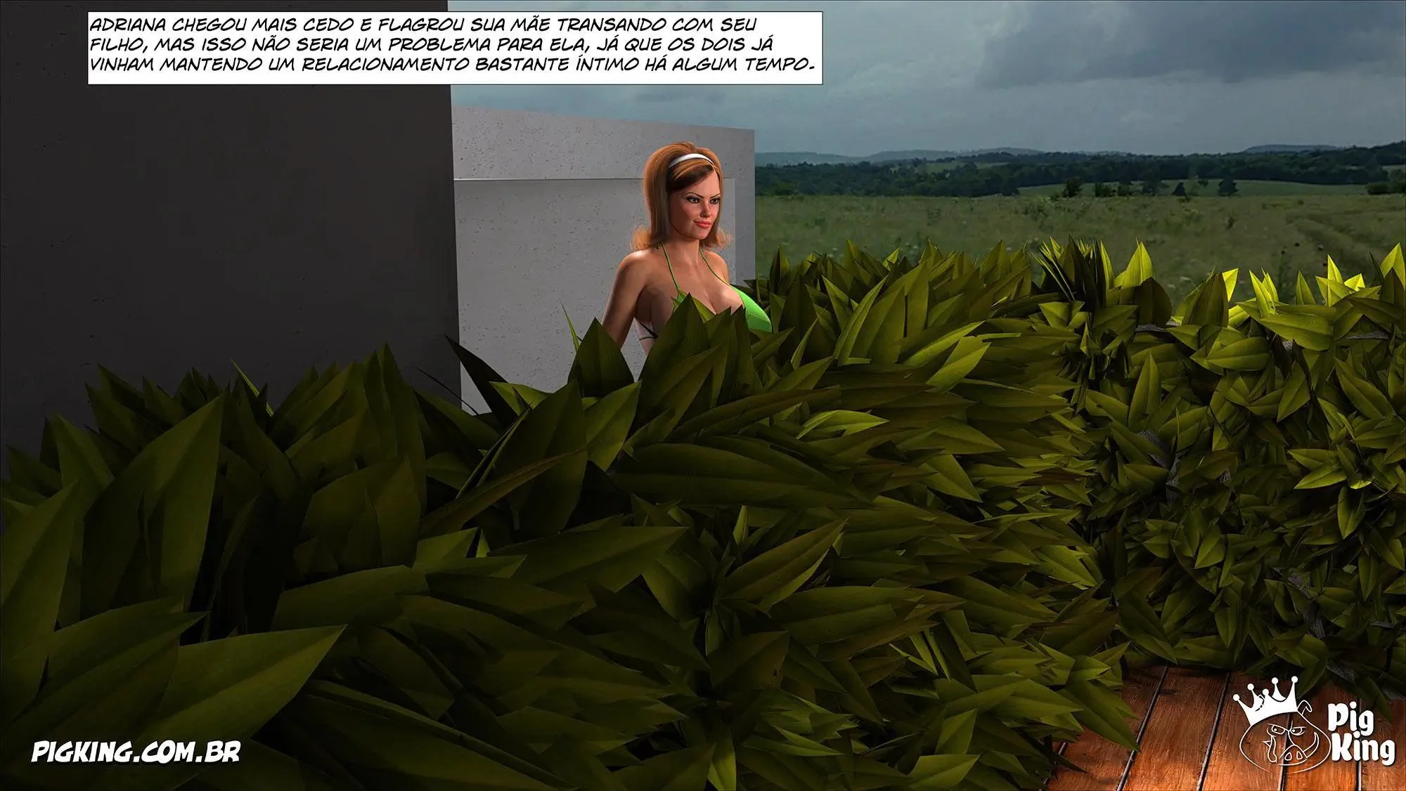 Suruba com a Mãe e a Tia Ana na Piscina – Hentai 3D Insaciável em HQ Brasileiro