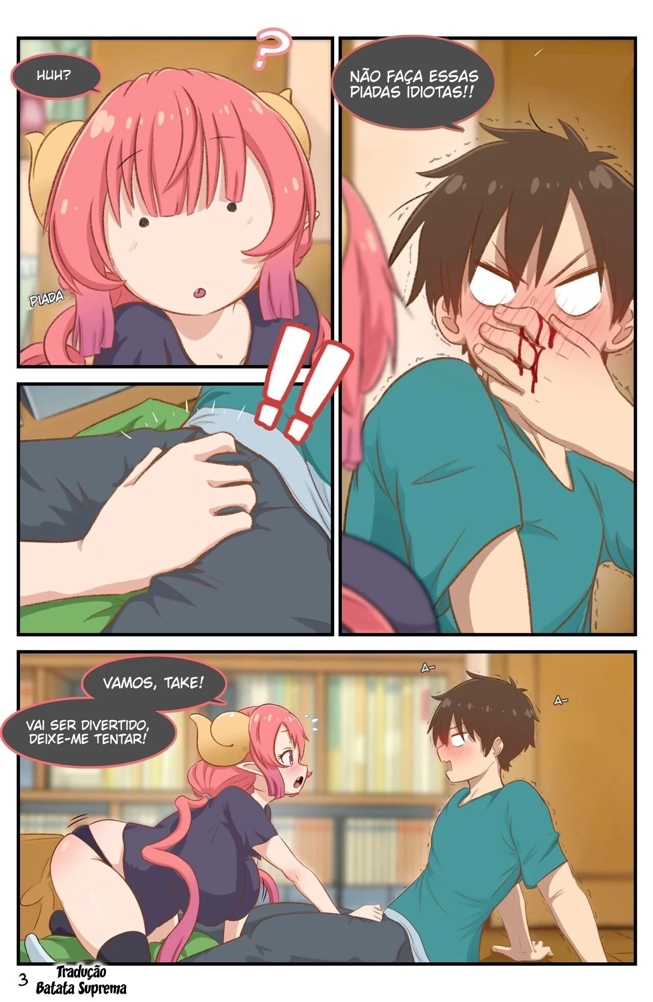 [REVISAR POST ⚠️✏️] kobayashi-san-chi no maid dragon: Ilulu vs Taketo Aida