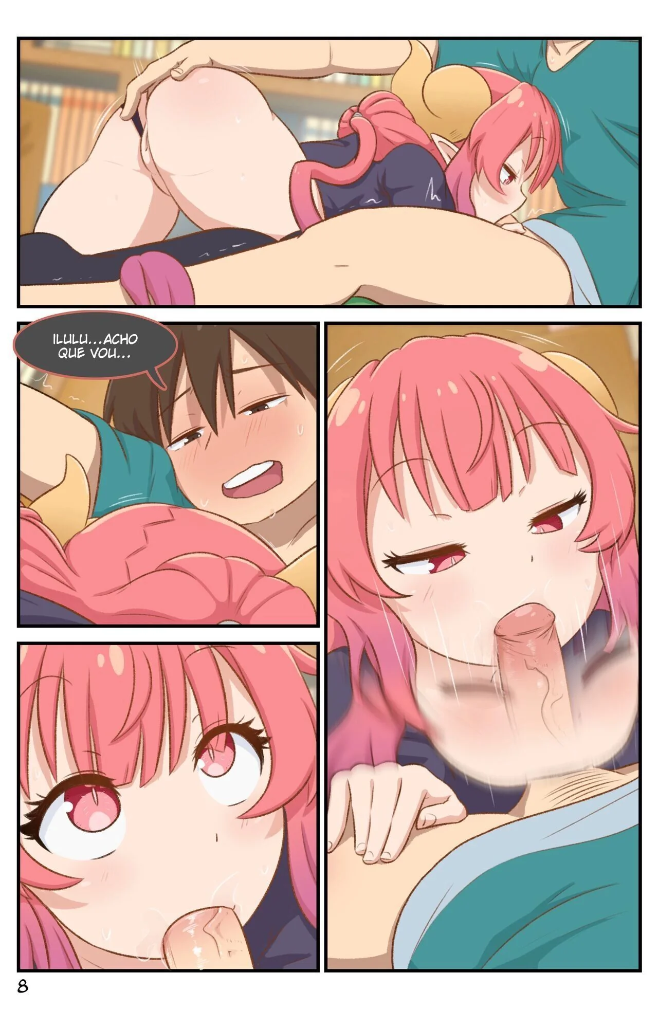 [REVISAR POST ⚠️✏️] kobayashi-san-chi no maid dragon: Ilulu vs Taketo Aida
