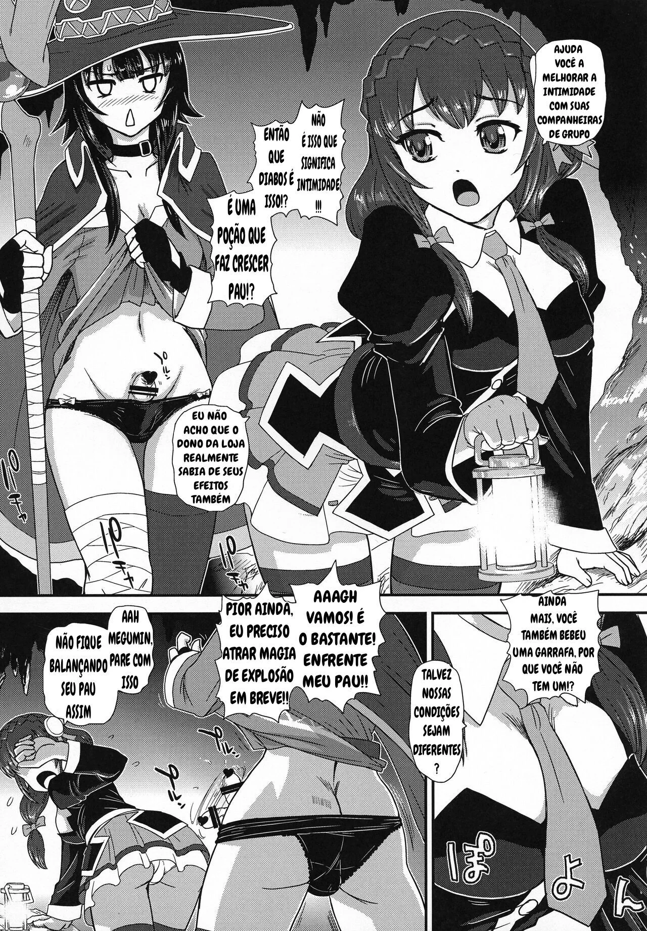 Megumin x Yunyun duas novinhas Futanari