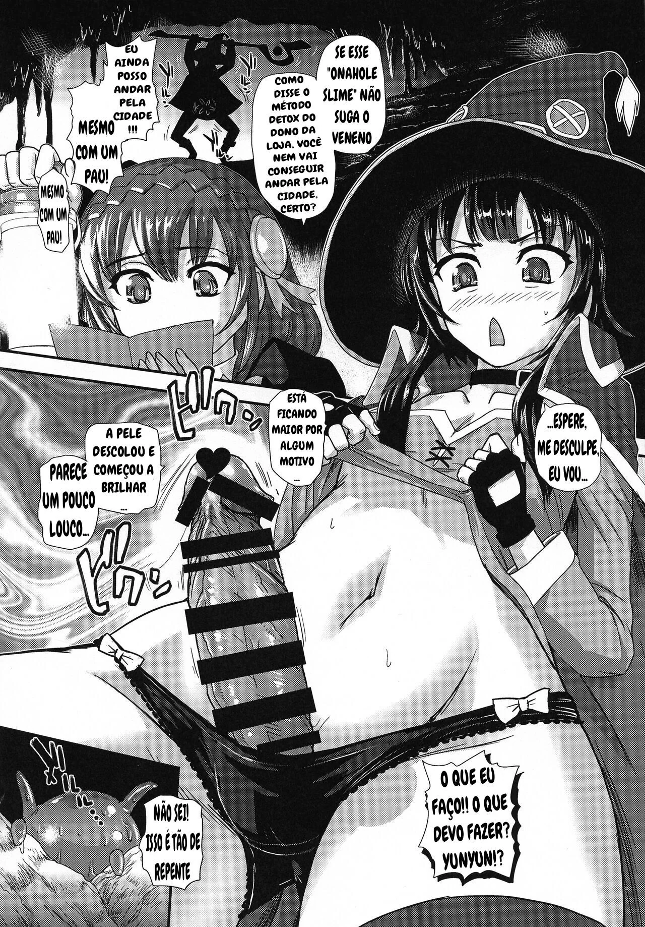 Megumin x Yunyun duas novinhas Futanari